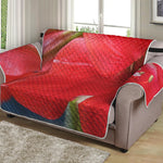 Blooming Amaryllis Print Loveseat Protector