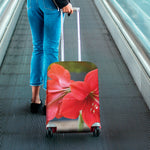 Blooming Amaryllis Print Luggage Cover