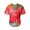 Blooming Amaryllis Print Men's Baseball Jersey