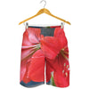 Blooming Amaryllis Print Men's Shorts