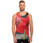 Blooming Amaryllis Print Men's Tank Top