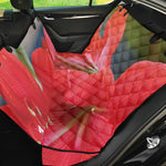 Blooming Amaryllis Print Pet Car Back Seat Cover