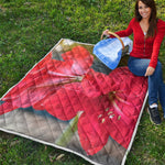 Blooming Amaryllis Print Quilt