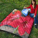 Blooming Amaryllis Print Quilt
