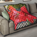 Blooming Amaryllis Print Quilt
