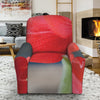 Blooming Amaryllis Print Recliner Slipcover