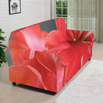 Blooming Amaryllis Print Sofa Cover