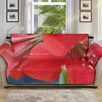 Blooming Amaryllis Print Sofa Protector