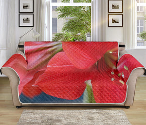 Blooming Amaryllis Print Sofa Protector