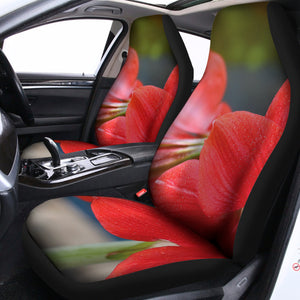 Blooming Amaryllis Print Universal Fit Car Seat Covers