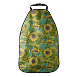 Blooming Sunflower Pattern Print Car Seat Organizers
