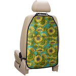 Blooming Sunflower Pattern Print Car Seat Organizers