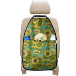 Blooming Sunflower Pattern Print Car Seat Organizers