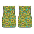 Blooming Sunflower Pattern Print Front Car Floor Mats