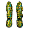 Blooming Sunflower Pattern Print Muay Thai Shin Guard