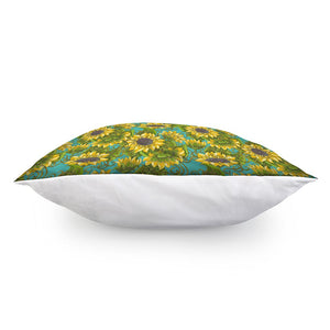 Blooming Sunflower Pattern Print Pillow Cover