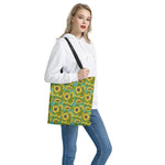 Blooming Sunflower Pattern Print Tote Bag