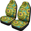 Blooming Sunflower Pattern Print Universal Fit Car Seat Covers