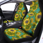 Blooming Sunflower Pattern Print Universal Fit Car Seat Covers