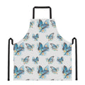 Blossom Blue Butterfly Pattern Print Apron