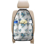 Blossom Blue Butterfly Pattern Print Car Seat Organizers