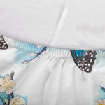 Blossom Blue Butterfly Pattern Print Sofa Cover