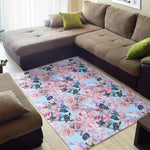 Blossom Floral Flower Pattern Print Area Rug GearFrost