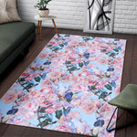Blossom Floral Flower Pattern Print Area Rug GearFrost