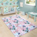 Blossom Floral Flower Pattern Print Area Rug GearFrost