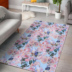 Blossom Floral Flower Pattern Print Area Rug GearFrost