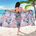 Blossom Floral Flower Pattern Print Beach Sarong Wrap
