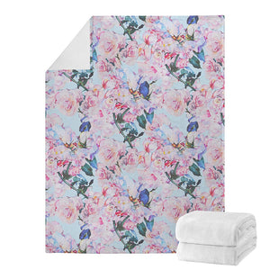 Blossom Floral Flower Pattern Print Blanket