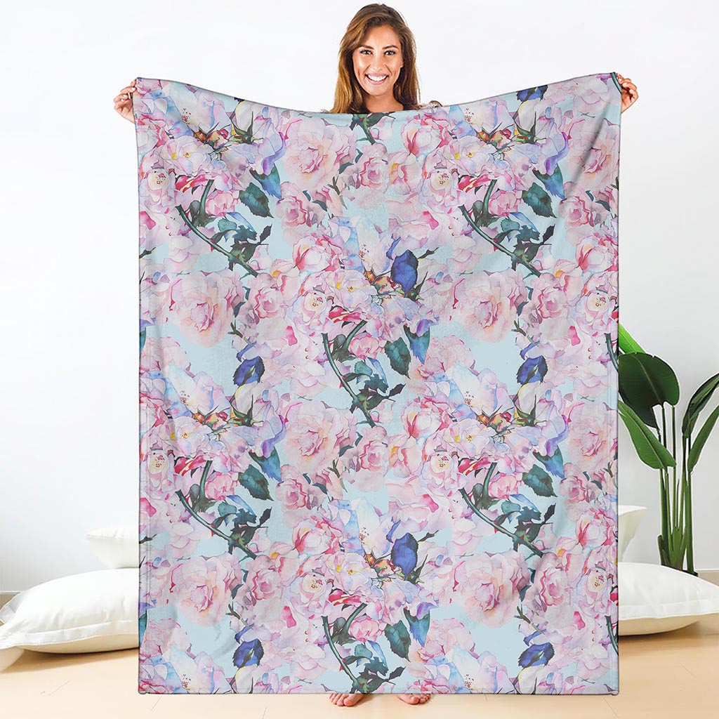 Blossom Floral Flower Pattern Print Blanket