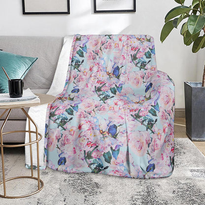 Blossom Floral Flower Pattern Print Blanket
