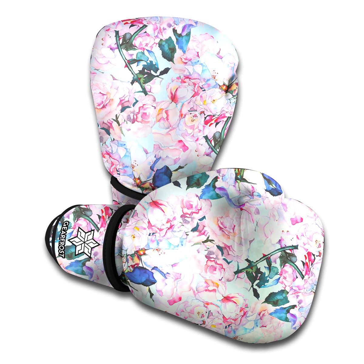 Blossom Floral Flower Pattern Print Boxing Gloves