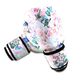 Blossom Floral Flower Pattern Print Boxing Gloves