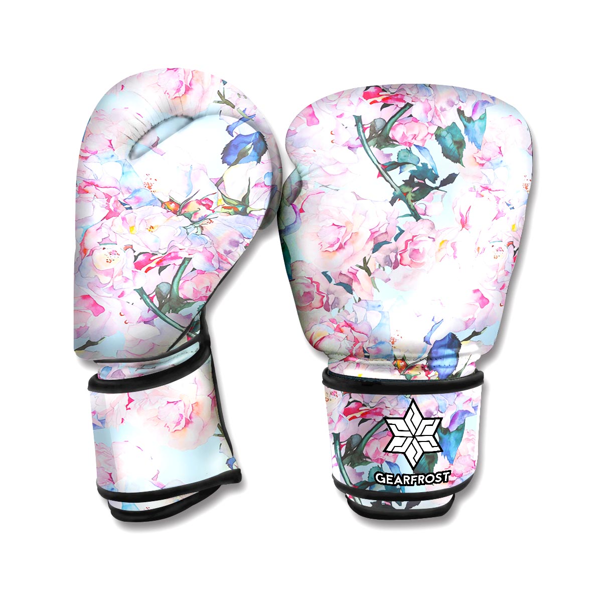 Blossom Floral Flower Pattern Print Boxing Gloves