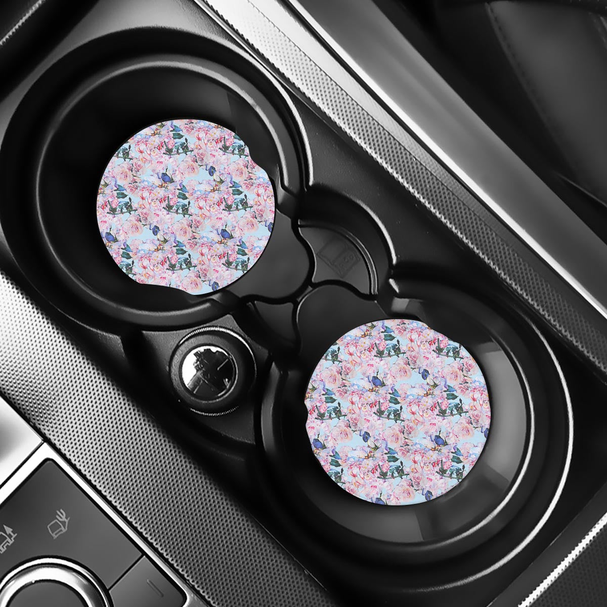 Blossom Floral Flower Pattern Print Car Coasters
