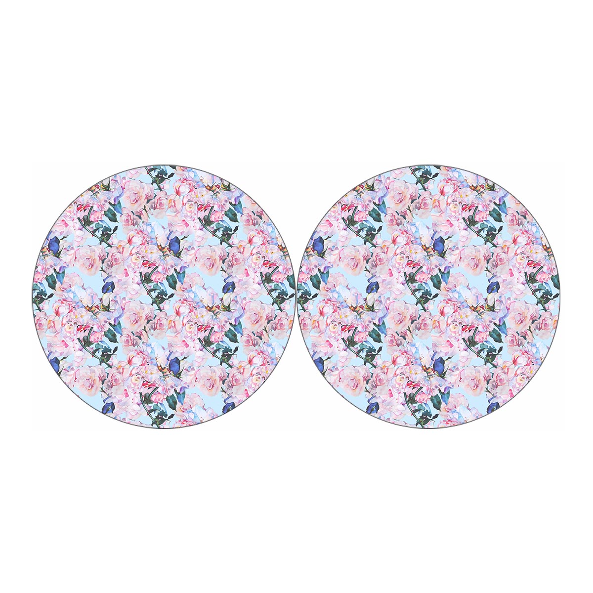 Blossom Floral Flower Pattern Print Car Coasters