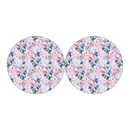 Blossom Floral Flower Pattern Print Car Coasters
