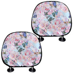 Blossom Floral Flower Pattern Print Car Headrest Covers