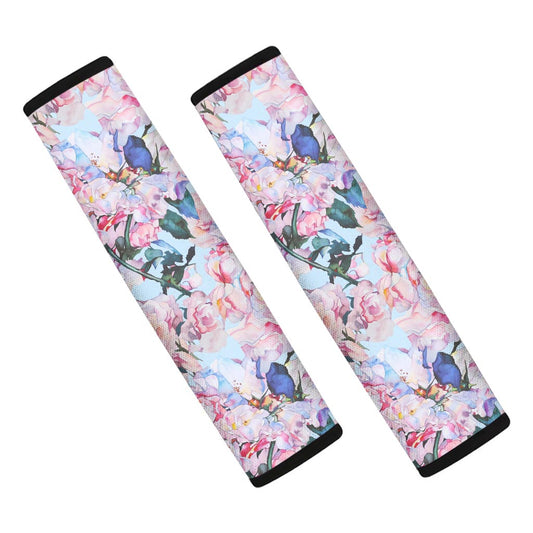 Blossom Floral Flower Pattern Print Car Seat Belt Covers