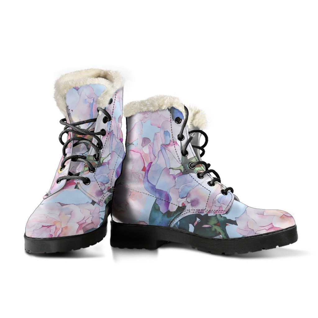 Blossom Floral Flower Pattern Print Comfy Boots GearFrost