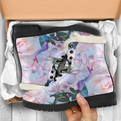 Blossom Floral Flower Pattern Print Comfy Boots GearFrost