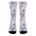 Blossom Floral Flower Pattern Print Crew Socks