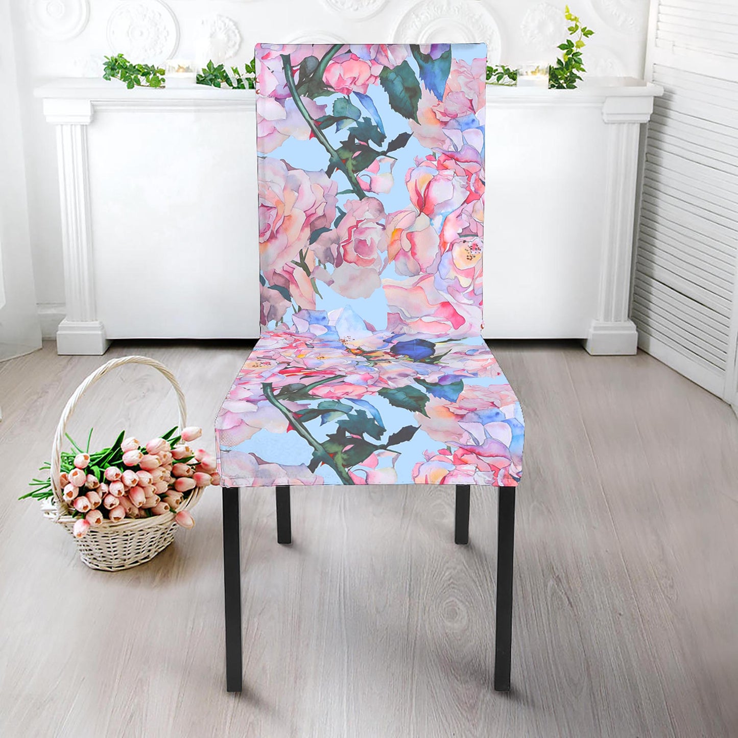 Blossom Floral Flower Pattern Print Dining Chair Slipcover