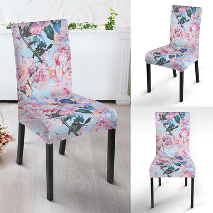 Blossom Floral Flower Pattern Print Dining Chair Slipcover