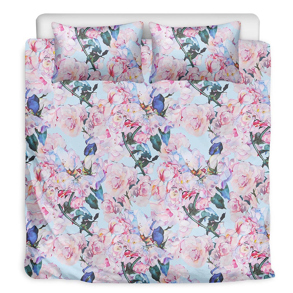 Blossom Floral Flower Pattern Print Duvet Cover Bedding Set