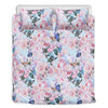 Blossom Floral Flower Pattern Print Duvet Cover Bedding Set