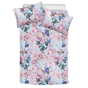 Blossom Floral Flower Pattern Print Duvet Cover Bedding Set